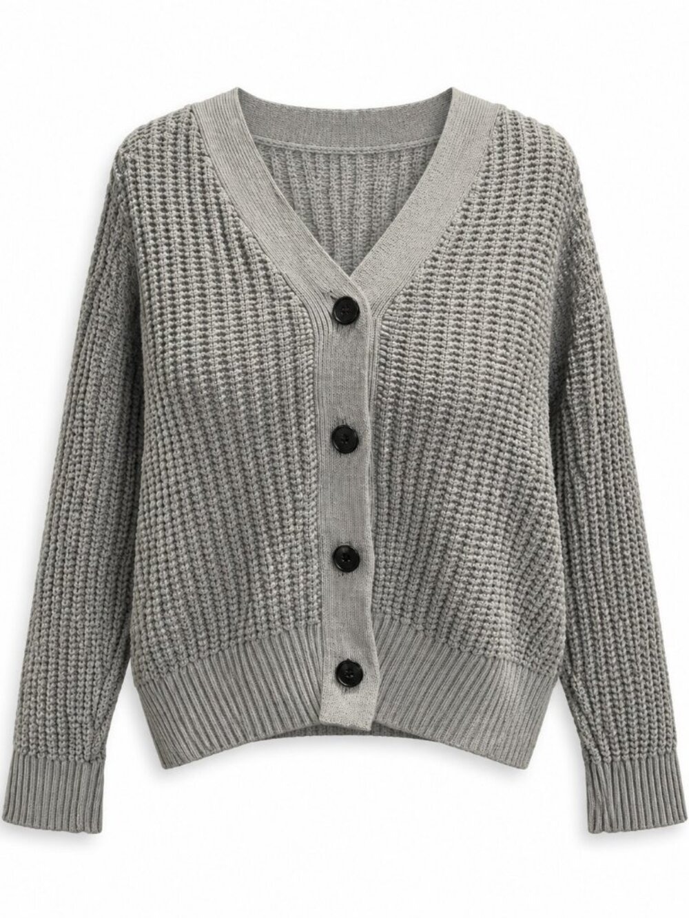 Roots Moss Green Chunky Knit Button Cardigan Size XS